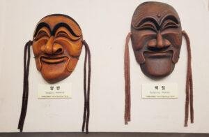 Poster for Hahoe masks: the wooden faces with moving jaws