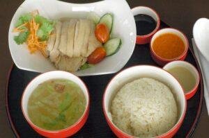 Poster for Hainanese chicken rice: the rice is the dish