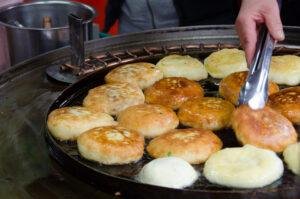 Poster for Hotteok: the winter pancake with molten sugar inside
