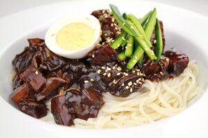 Poster for Jajangmyeon: the black bean noodles Korea orders in