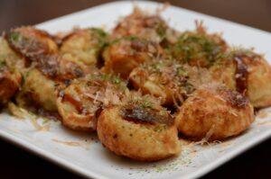 Poster for Takoyaki: what is inside it, and why the flakes move