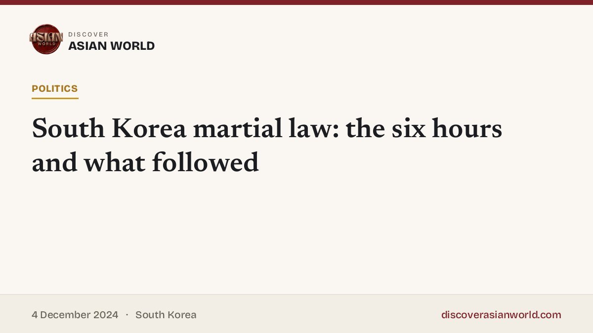 Poster for South Korea martial law: the six hours and what followed